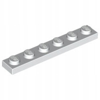 Lego Płytka 1x6 Biała 3666 366601 1szt N