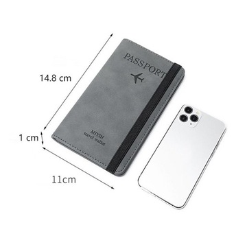 RFID-кошелек с блокирующим органайзером для документов, чехол-держатель, оранжевый дорожный кошелек