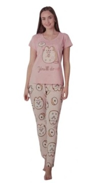 Piżama damska bawełniana PUSHEEN 2-części *XL