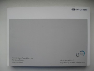 HYUNDAI i30 III 2016-2020 ПОЛЬША красочное руководство пользователя оригинал 2017 г.