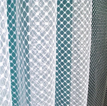 NOWOCZESNA FIRANA HAFTOWANA GEO biała 330cm x 180 cm