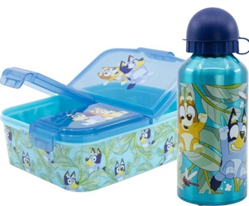 BLUEY ŚNIADANIÓWKA LUNCH BOX + BIDON 400 ml BLUE