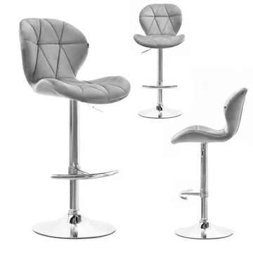 HOKER BAROWY Z PRZESZYCIAMI GLAMOUR 29 SZARY CHROM