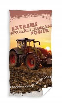 RĘCZNIK KĄPIELOWY PLAŻOWY 70X140cm TRAKTOR CIĄGNIK