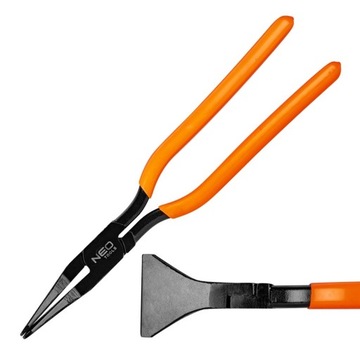 NEO SZCZYPCE CĘGI DEKARSKIE DO BLACHY PROSTE 275mm 60MM 180 STOPNI 31-070