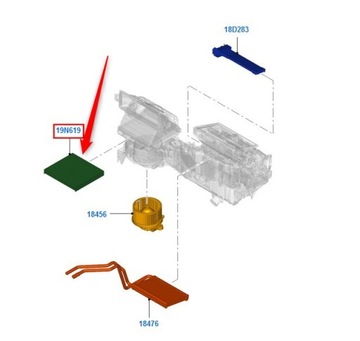 1718237 FILTR KABINA ORIGINÁLNÍ FORD RANGER 2011-