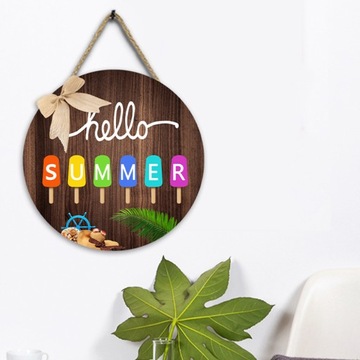 ЛЕТНИЙ ДЕКОР ДВЕРИ, ТАБЛИЧКА, ДЕКОРАЦИЯ КРУГЛОГО ПАЛЬТО