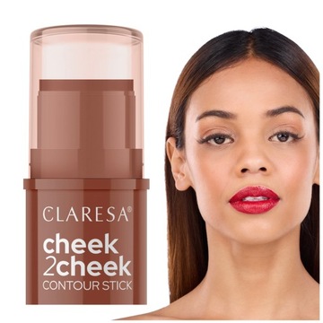 Claresa BRONZER STICK для контуринга лица, бронзер 02 Milk Choco