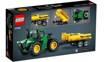 LEGO Technic 42136 Трактор John Deere 9620R Полноприводной трактор с прицепом 8+