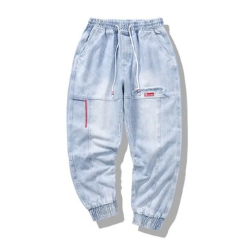 2024 New Streetwear Hip Hop Cargo Pants Men's Jean