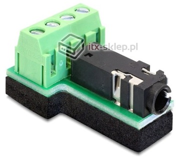 Adapter terminal Stereo Jack 3,5mm F 4pin raster 3