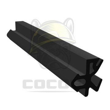 Uszczelka do okien PVC S-1252 SALAMANDER CZARNA 1m