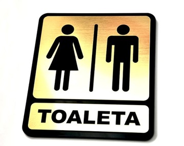 TOALETA, Tabliczka na drzwi, WC,