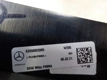 ЦЕНТРАЛЬНАЯ ПАНЕЛЬ РАМА MERCEDES C CLASS W205