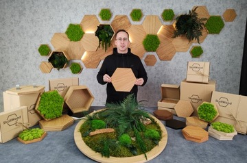 ВЕСЕННЕЕ УКРАШЕНИЕ СТАБИЛИЗИРОВАННЫМИ РАСТЕНИЯМИ И МХОМ