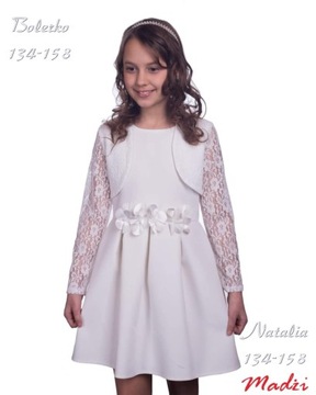 Платье для причастия для девочек белое, неделя 140