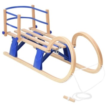 Складані санки зі спинкою, 110 см, фанера