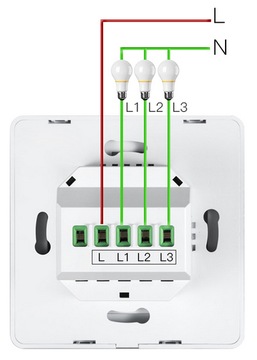 Выключатель света 3 Щелкните. ZigBee TUYA #работает без N