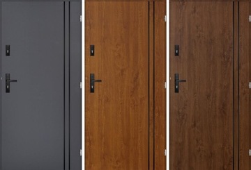 ПОЛЬСКИЕ НАРУЖНЫЕ ДВЕРИ INOXSTEM1L ЧЕРНЫЕ 55MM 100