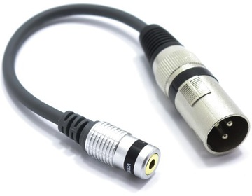 ADAPTER PRZEJŚCIÓWKA XLR MĘSKI GNIAZDO MINI JACK 3.5 STEREO VITALCO