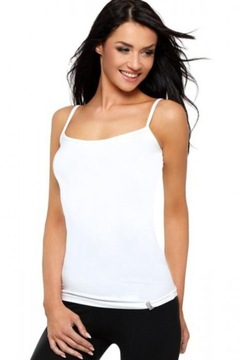 Podkoszulek damski, biały, bawełna MORAJ - M