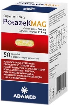 Potazek MAG 50 kapsułek KREW MIĘŚNIE NERWY