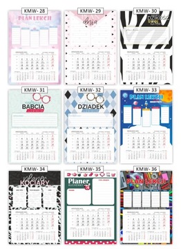 МАГНИТНЫЙ ПЛАННИК-КАЛЕНДАРЬ А3 вертикальный магнит