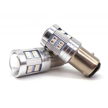 BAW15D, PR21/5W żarówka LED 12-24V CANBUS czerwona