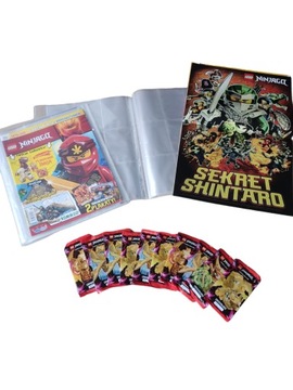 50 karty lego ninjago s 8 CRYSTALIZED 10 saszetek plakat komiks album