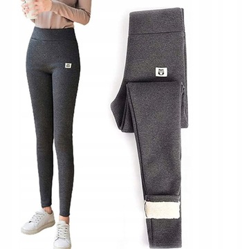 LEGGINSY OCIEPLANE WYSOKI GETRY NA ZIMOWE M