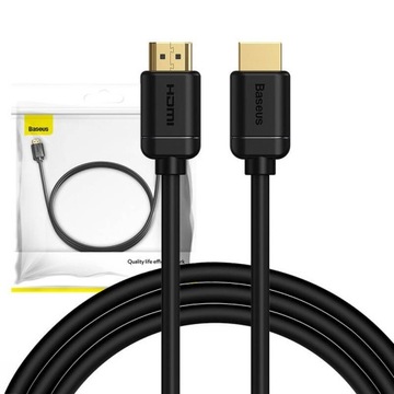Кабель Baseus Baseus HDMI 2.0, 4K, 60 Гц, 3D, HDR, 18 Гбит/с, 2 м (черный) ]]