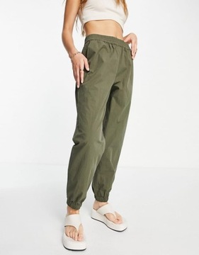 PIECES KHAKI SPODNIE HIGH WAIST (29)