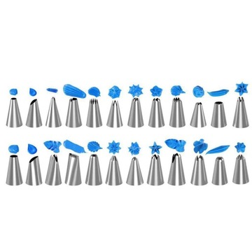 КОНДИТЕРСКИЙ РУКАВ-ДЕКОРАТОР ТАБЛЕТКИ ДЛЯ ТОРТА 32 ШТ.