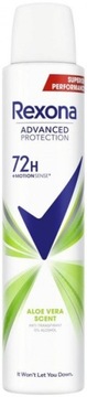 Antiperspirant damski Rexona Advanced Protection Aloe Vera Scent 200 ml 72h