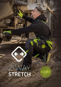 БРЮКИ ДЛЯ РАБОЧЕЙ ПОЯСЫ NEOFLEX SARA, желтые вставки, размер 50