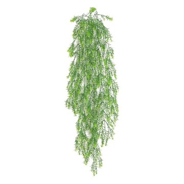 ch-Wall Hanging Vine Greenery Plastic Flower Wall for Balcony Green 125cm