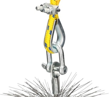 ZESTAW KOMINIARSKI 16 M CZYSZCZENIA KOMINÓW 150 MM