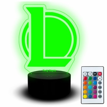 Lampka Led Na Biurko Statuetka 3D League Of Legends Lol Gra dla Gracza Game