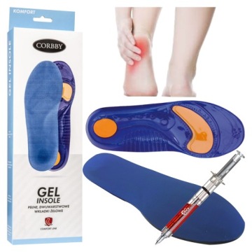 ОРТОПЕДИЧЕСКИЕ ГЕЛЕВЫЕ СТЕЛКИ ОТ БОЛЬ В ПЯТКАХ 39/42