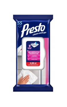 PRESTO ŚCIERECZKI DO RÓŻNYCH POWIERZCHNI 55szt.
