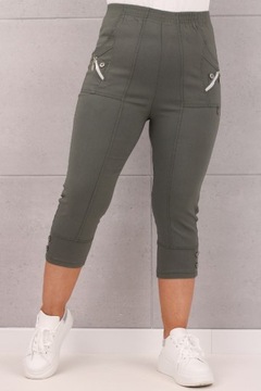 БРЮКИ ЖЕНСКИЕ НА РЕЗИНКЕ, БОЛЬШИХ РАЗМЕРОВ, С ПУГОВИЦАМИ, СВОБОДНЫЕ