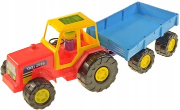 TRAKTOR + PRZYCZEPA XXL 50cm DO PIASKU