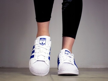 damskie buty Adidas Superstar UNIKAT Originals sneakersy białe tenisówki