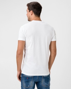 DSQUARED2 luksusowy włoski t-shirt koszulka WHITE