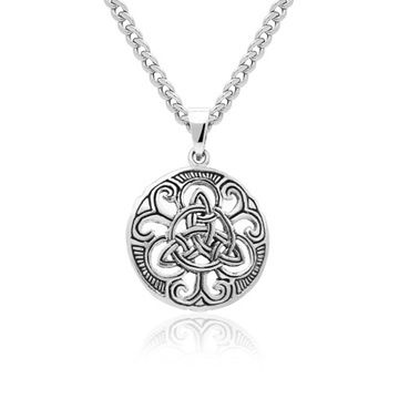 Zawieszka męska celtycki węzeł Trinity Triquetra srebro 925