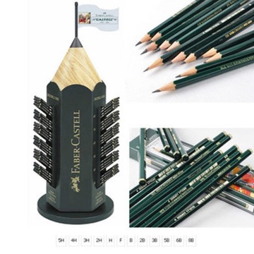 6B-12 sztuk Faber-Castell 9000 ołówki do szkicowan
