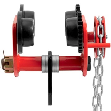 КРАНОВАЯ ТЕЛЕЖКА ПОДВЕСНАЯ РУЧНАЯ БАЛКА С ЦЕПЬЮ 60-110 ММ 2000 КГ