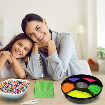 ЖЕЛЕЗНЫЕ БУСИНЫ 7500 ШТ НЕОН СВЕТЯТСЯ В ТЕМНОТЕ ШАБЛОНЫ