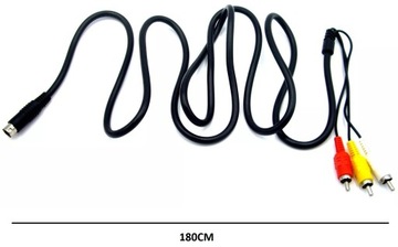 АУДИО/ВИДЕО RCA КАБЕЛЬ ДЛЯ SEGA GENESIS 2 3 MEGA DRIVE 2 180 СМ