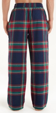 TEZENIS spodnie piżama męska dół krata flanela XL